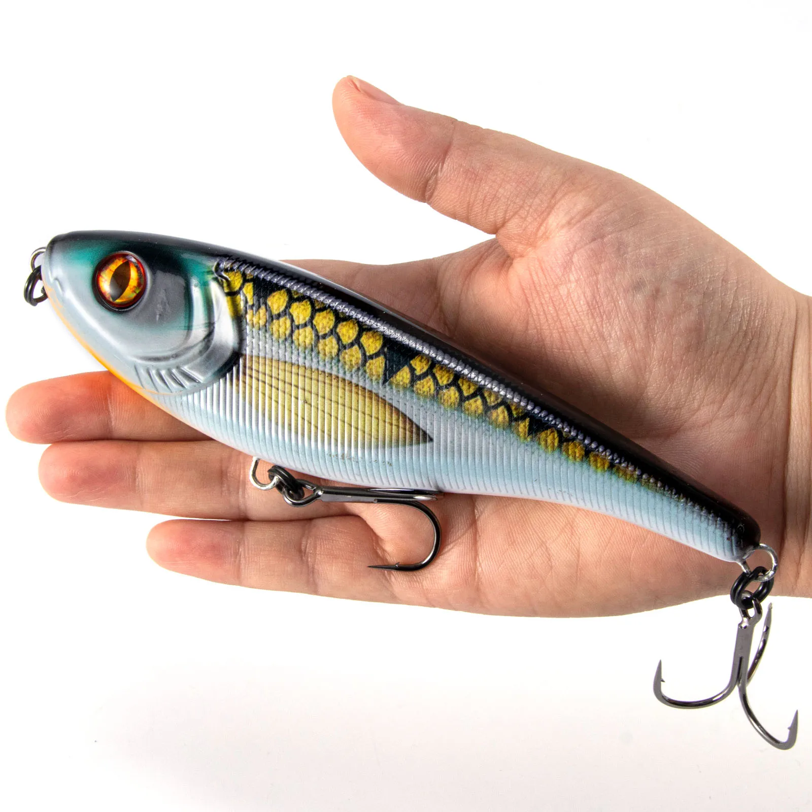 

Jerkbait Fishing Lure,155mm/76g,Slow Sinking Fishing Lure,Hard Baits,Wobbler,for Pike Zander Trout Freshwater Saltwater