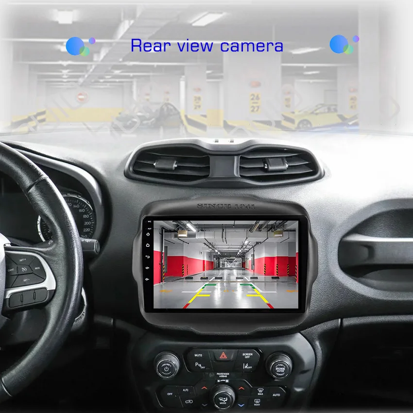 2din Android10 Automotive multimedia player stereo Carplay Auto GPS Navigation DSP For Jeep Renegade 2016 2017 2018 2019-2020