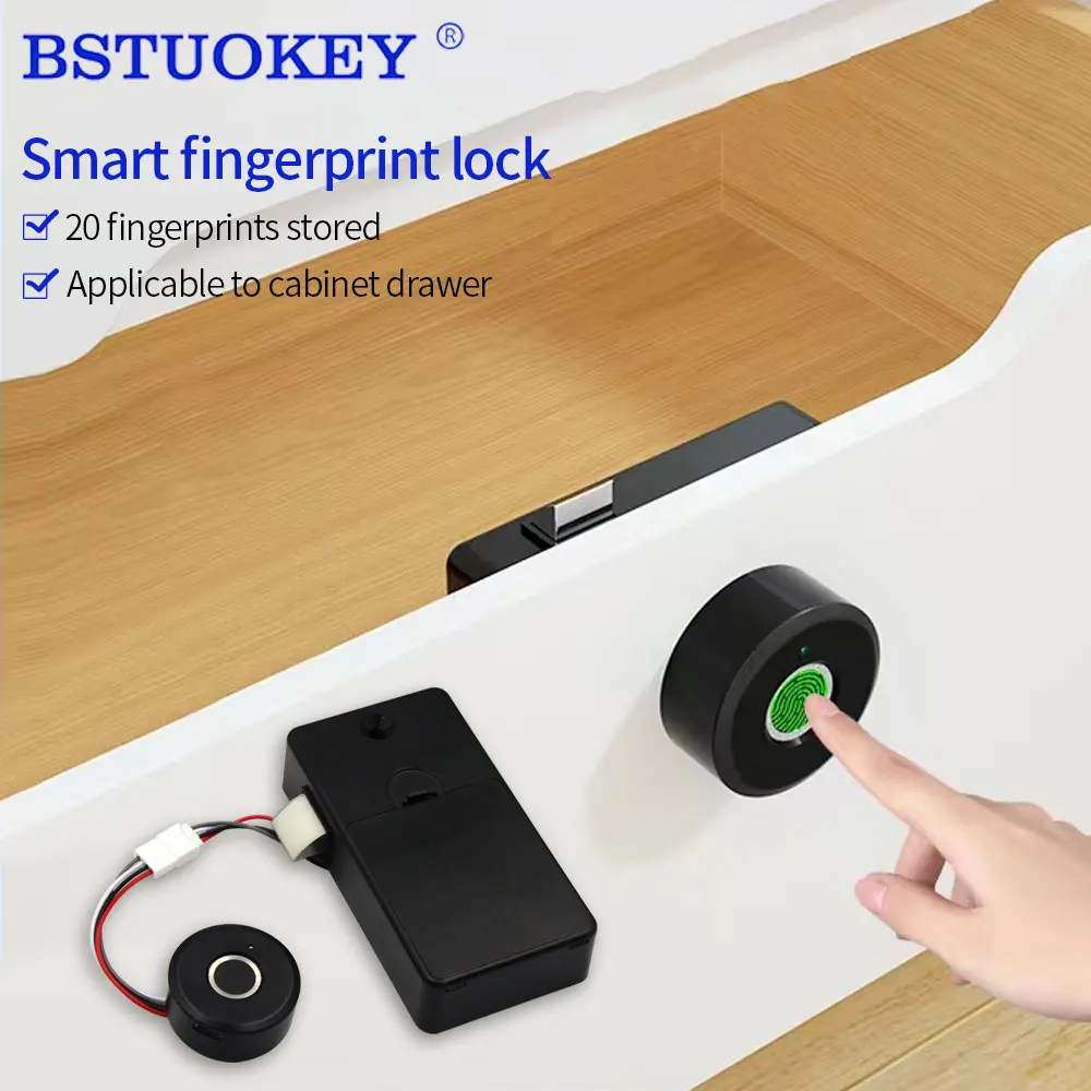 Smart Biometric Fingerprint Home File Drawer Cabinet Lock Keyless Invisible Furniture Wardrobe Electronic Locks Emergency Charge