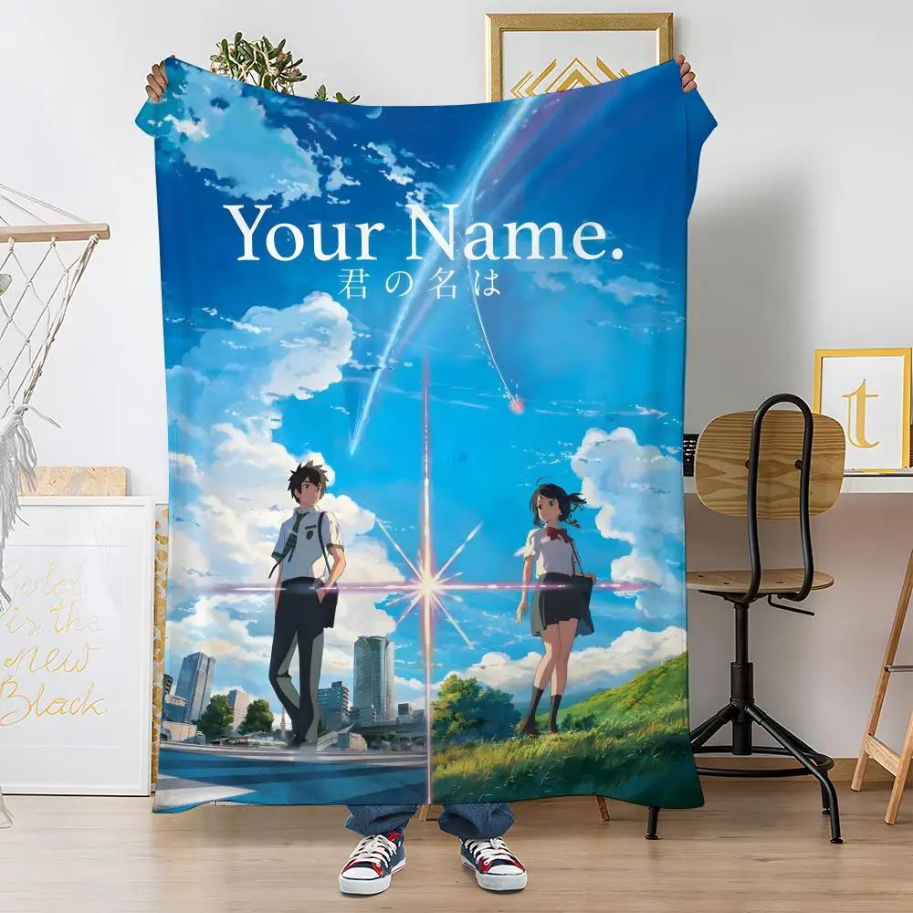 2018 MOVIE FILM AINIME Your NameS Throw Soft Coral Fleece Blanket 310gsm Fluffy Warm Throw for Sofa Bed Couch Bedroom Decor