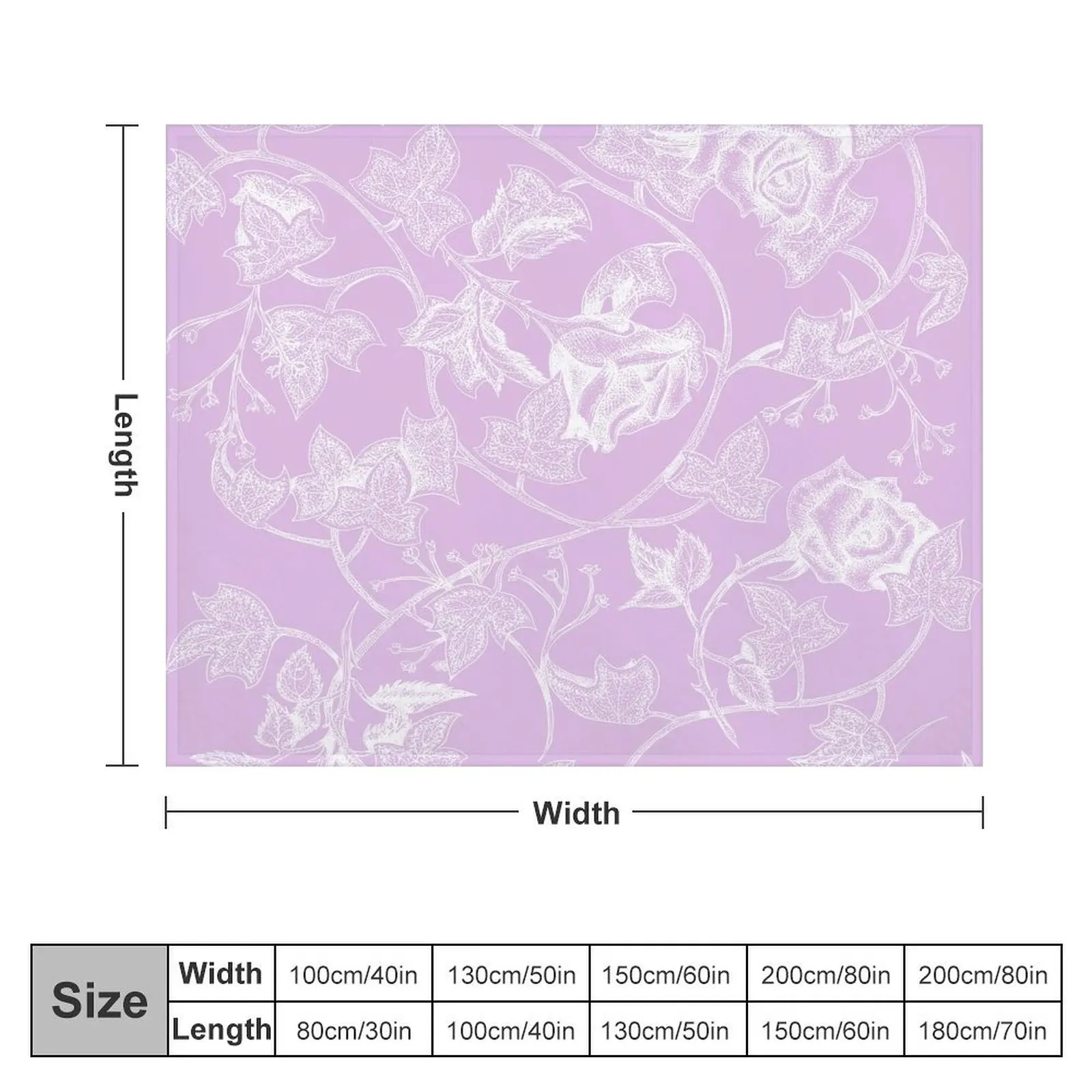 Flourish in lilac Throw Blanket halloween Cute Plaid Blankets