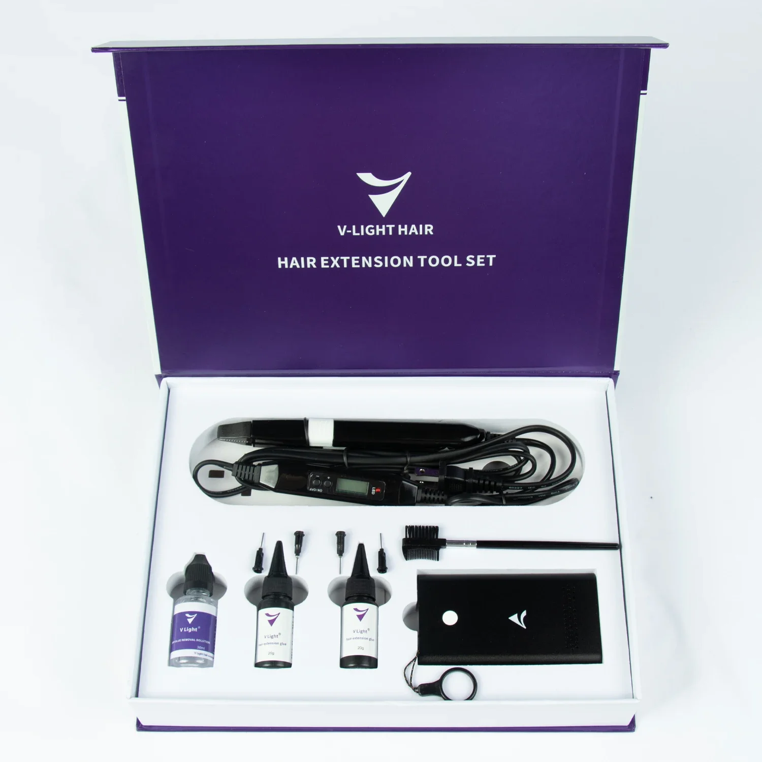 Wholesale v light hair extension human hairs extensions machine kit, new ultrasonic high technology v light hair extensions tool