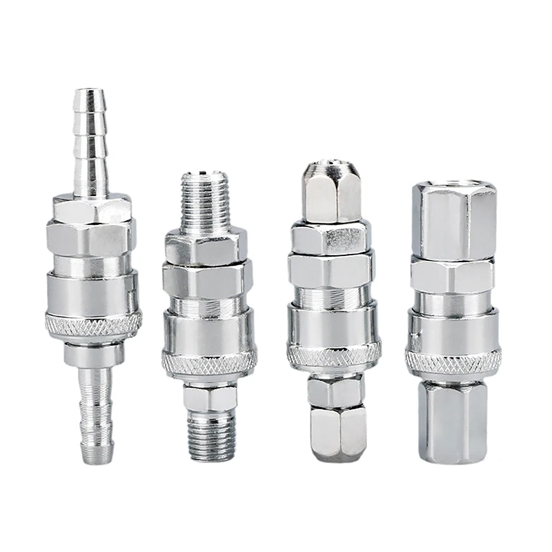 2 pçs/set Encaixe Pneumático Padrão Europeu UE Euro Tipo Acoplador Conector de Acoplamento Rápido