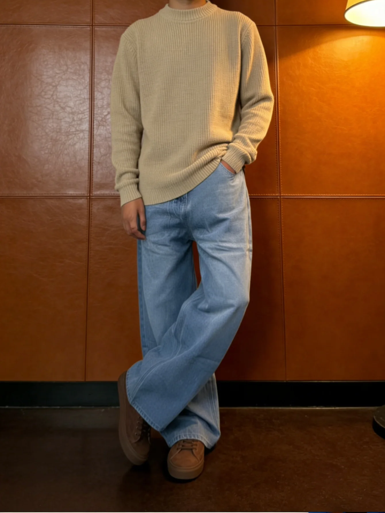 

Men's Wide-leg Jeans Practical Gift No Accessories Included