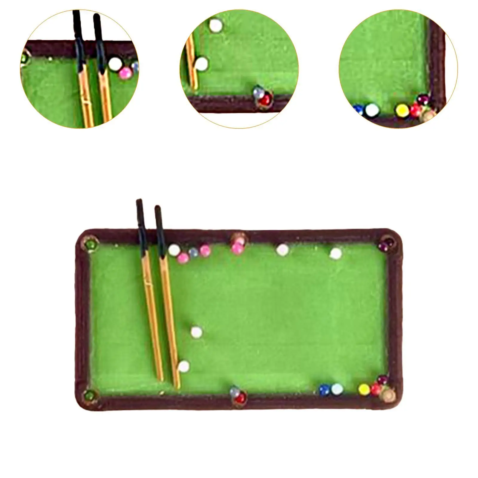 Table de billard l'inventaire à l'échelle 1/64, diorama, figurines peintes