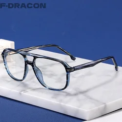 TR90 Fashionable Double Beam Men's Glasses Frame Ultra Light Anti Blue Light Optical Prescription Women's Glasses Frame 82120
