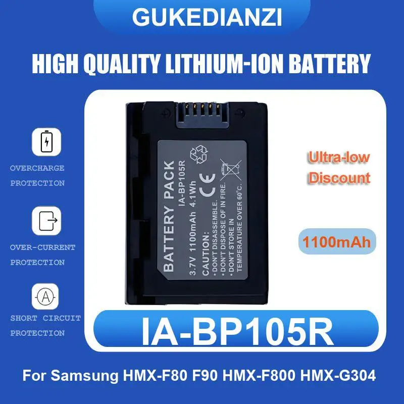 Battery For Samsung HMX-F80 F90 HMX-F800 HMX-G304 Digimax i7 DV200 DV300 DV300F DV305 DV305F DV900F