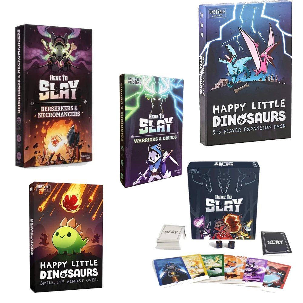 Happy Little Dinosaurs board games here to slay 2-8 friends Party games All English Chess strategy board game card