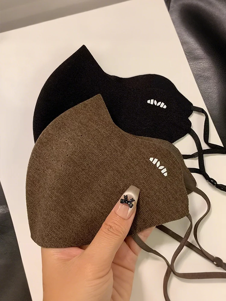 Warm Thin Winter Face Mask for Women Seamless Windproof Cold Resistant High Aesthetic Value Fall Winter Dustproof Freeze Proof