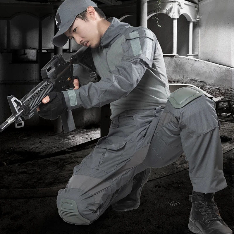 Rodillera táctica G2G3 para Airsoft, uniforme militar, trajes de combate táctico, equipo de airsoft