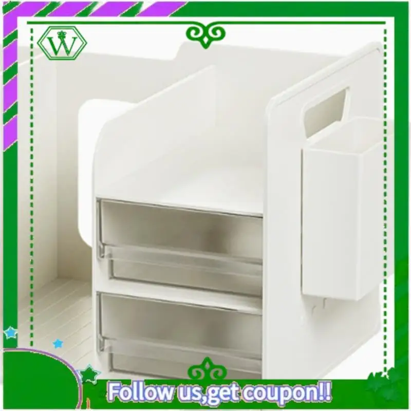 Reliable-Bookstand Storage Rack With Drawers For Student Bookshelf Blocking Storage Box Book Stopper Desk Organizer Bookends