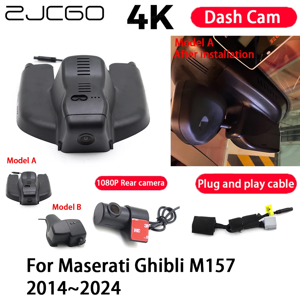 

Car Camera 4K Plug and Play Dash Cam Video Recorder Night Vision for Maserati Ghibli M157 2014-2024