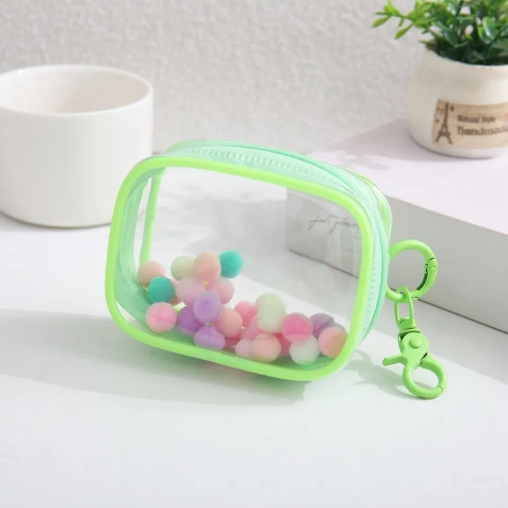

New Dustproof Clear Zipper Storage Bag Mini Portable Multifunctional Data Cable Storage Box Waterproof Organizer Pouch Dolls