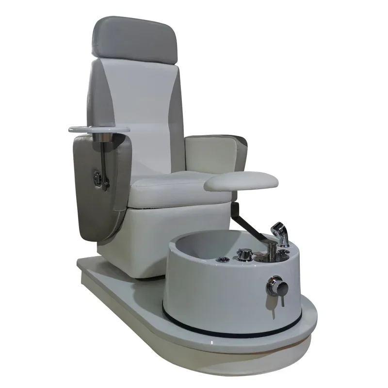 Hot Sale Rotatable Massage Pedicure Chair With Light Can Be Customized Color Acrylic Base For Pedicure Shop