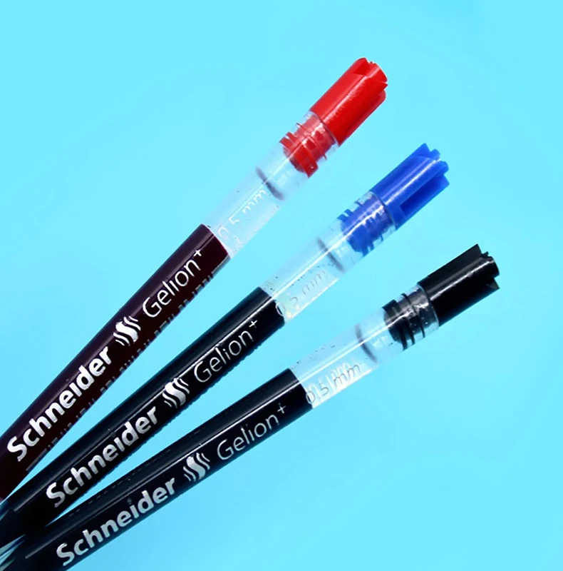 6 Stück Deutschland Schneider Gelschreiberminen G2 Gelion + europäischer Standard 0,5 mm große Kapazität glattes Schreiben Bürozubehör – Detail 4