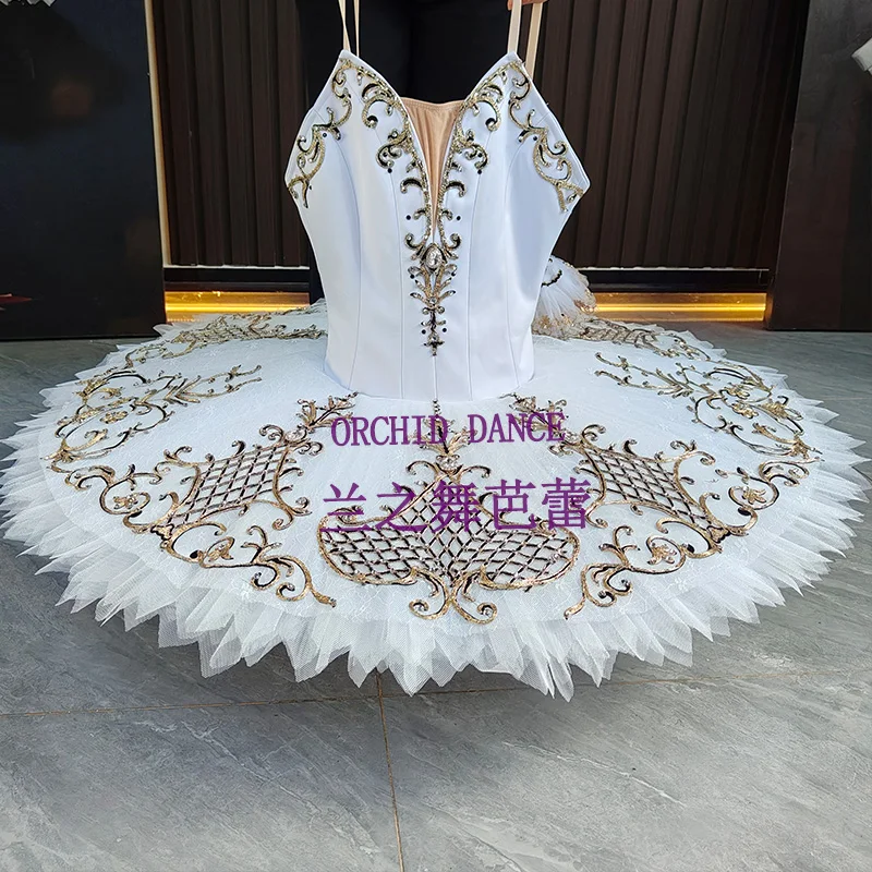 

BT2507085 Профессиональный индивидуальный размер, цвет на заказ для детей, девочек, женщин, взрослых, белые балетные костюмы-пачки