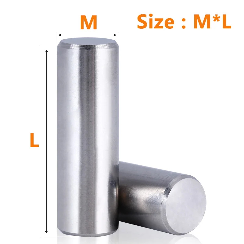 Zylinderstift M1,5 M2 M2,5 M3 M4 M5 M6 M8 Metalldübelstifte Edelstahl Ortungsdübel Set Massiver Zylindersicherungsstift GB119 – Detail 1