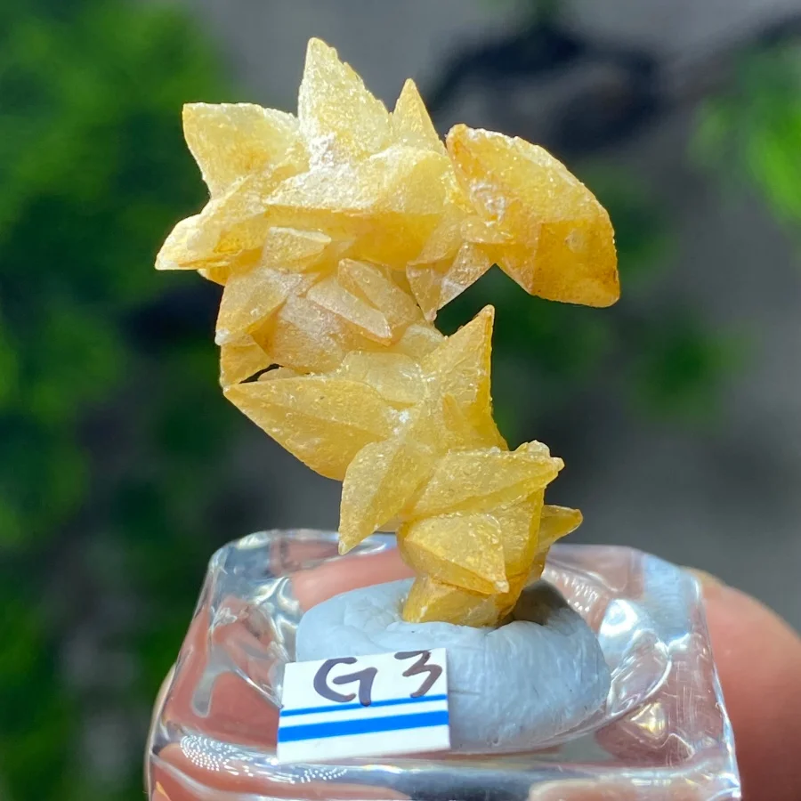 100% Natural Stone Strange Shape Yellow Calcite   Raw Crystal Cluster Mineral Specimens  Quartz Healing Collection+Bracket