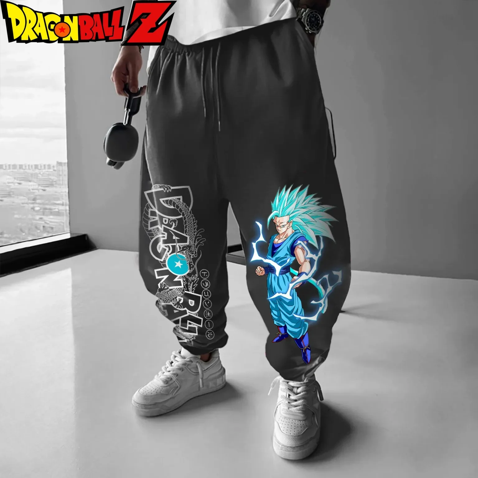 2025 لعبة دراغون بول أنيمي الطرفية الخريف الشتاء جديد القطن فضفاض السراويل الرياضية الأمريكية الرجال النساء الهيب هوب السراويل الضيقة