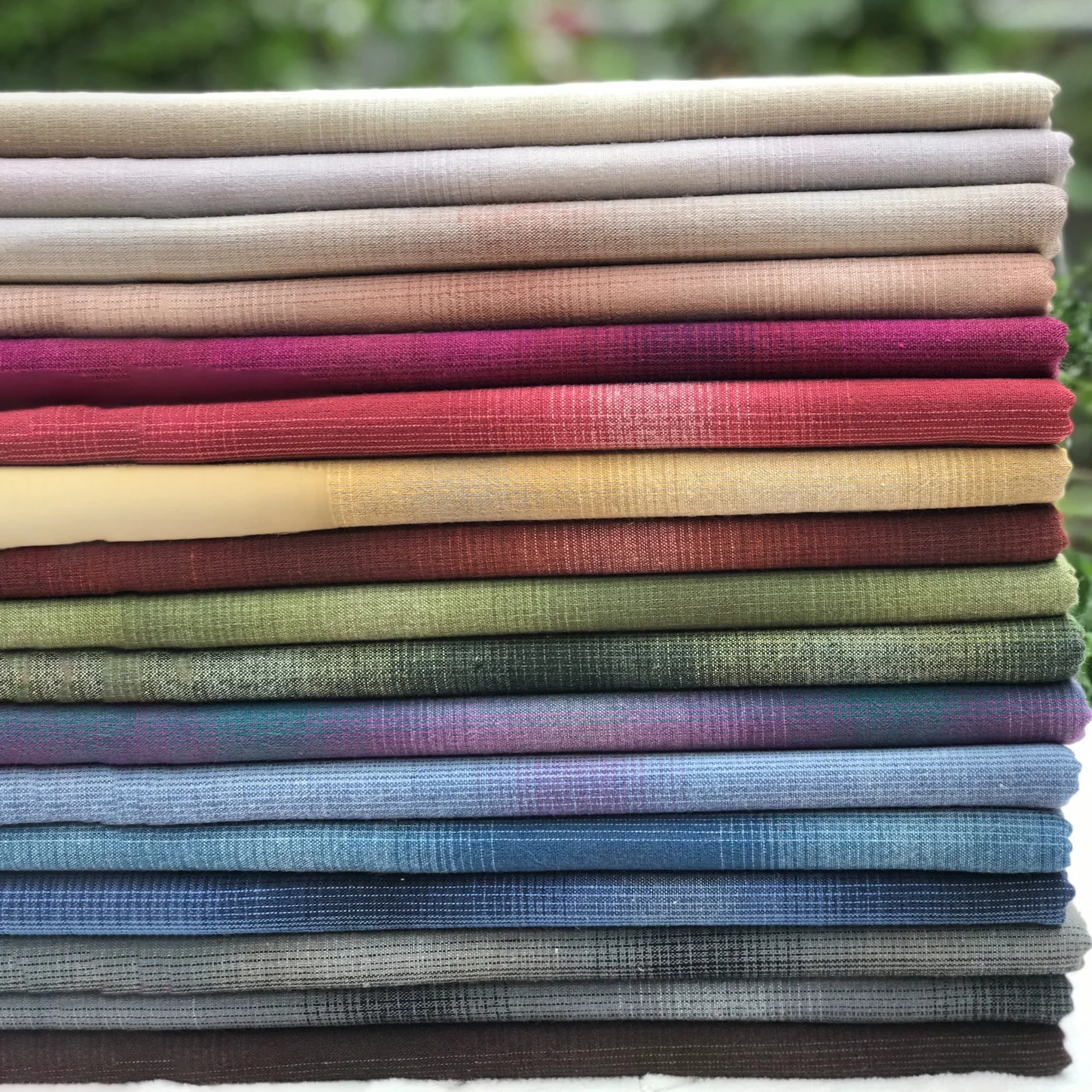 50*70cm Japan Yarn Dyed Cotton Fabric Material for Clothes Flower Algodon Yarn-dyed Fabric DIY Bag Mat Doll Sewing Cloth