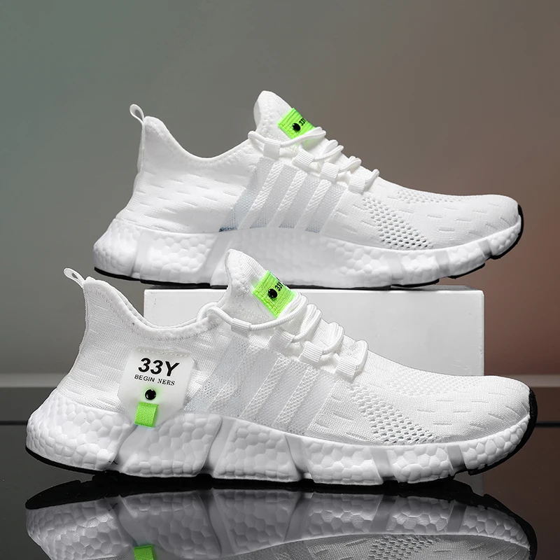 High Quality Summer Men Shoes Comfortable Sneakers Breathable Running Shoes for Men Mesh Tennis Sport Shoes image 3