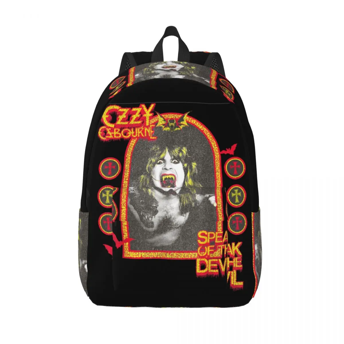 

Heavy Metal Rock Ozzy Osbourne Speak Of The Devil Ringer Backpack Backpacks Polyester Modern School Bags College Design Rucksack