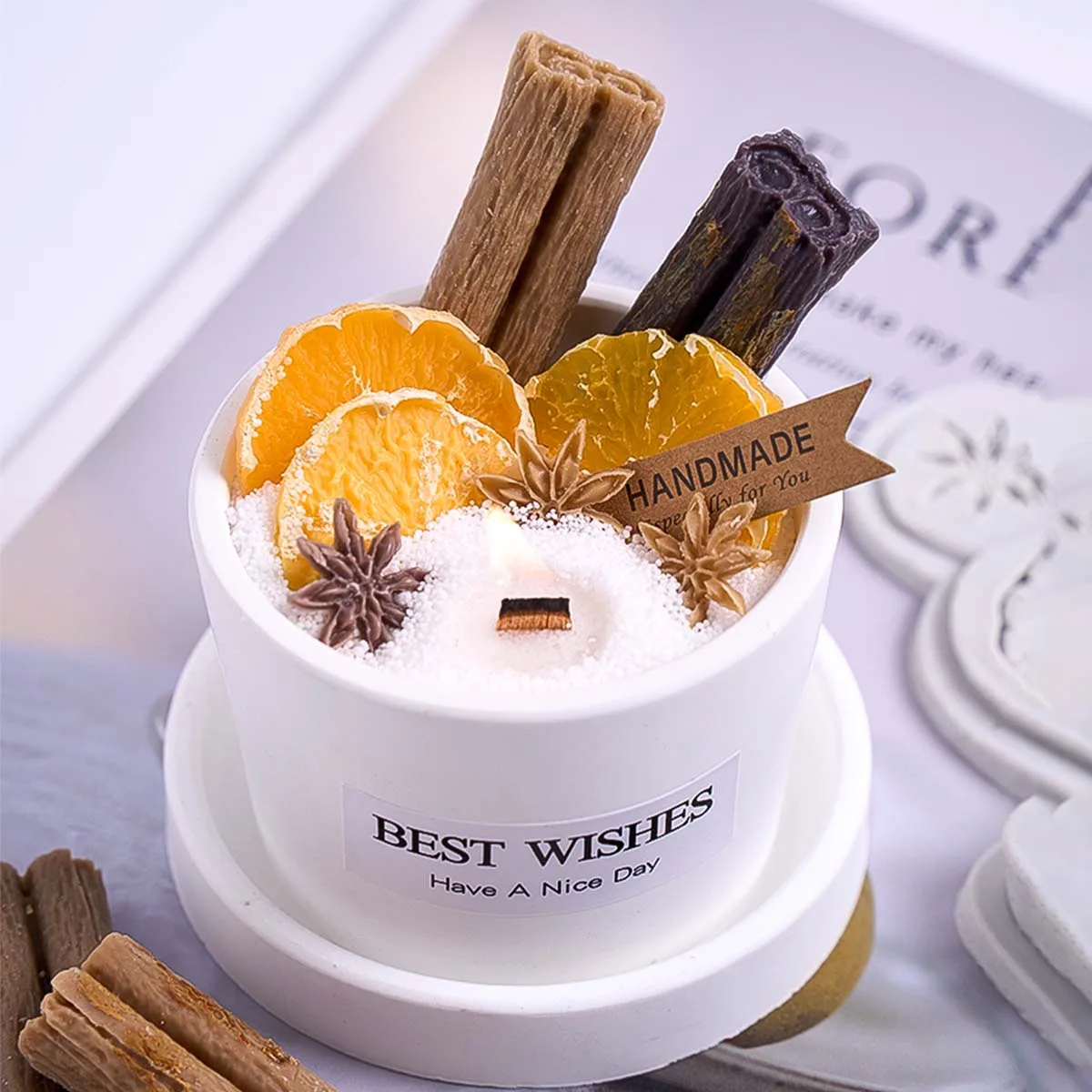 ثلاثية الأبعاد الليمون القرفة ستار اليانسون المكسرات عيد الميلاد قالب من السيليكون الشمع لتقوم بها بنفسك كب كيك الحلوى الخبز قوالب الشوكولاته فندان كعكة ديكور أداة