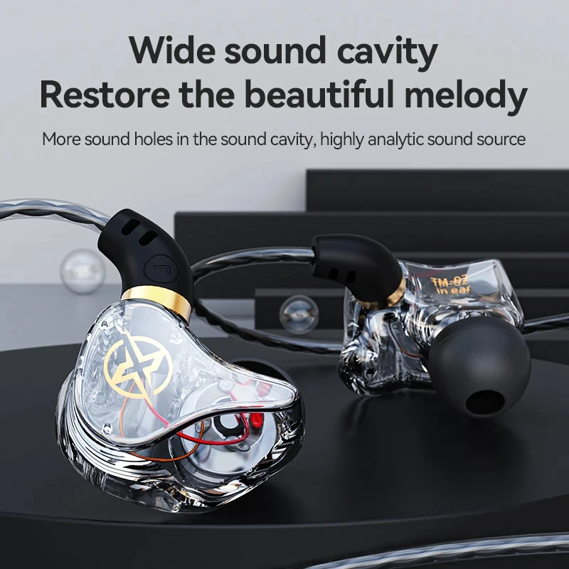 سماعات أذن HiFi مع ميكروفون ، صوت جهير سلكي ، سماعات رأس بشاشة موسيقى ديناميكية ، لعبة داخل الأذن ، سماعة رأس رياضية ، سماعات أذن لإلغاء الضوضاء