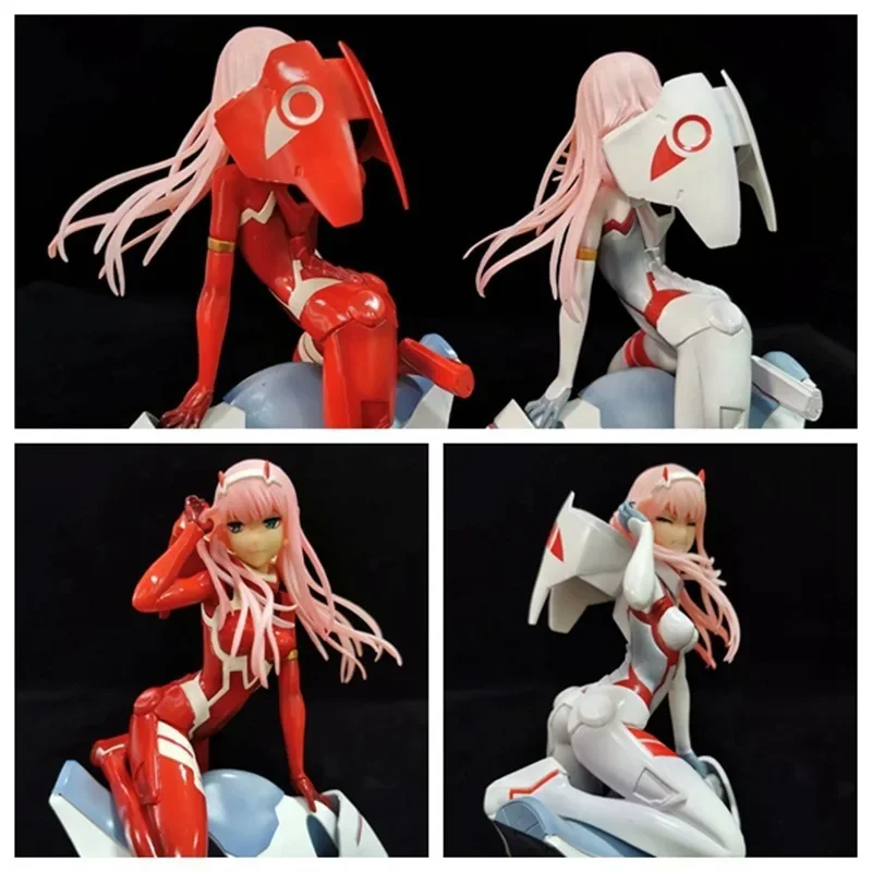 16CM Darling in the FranXX Zero Two 02 Anime Assembly Original Figure Action Model Decoration Cartoon Doll Toys Gift Present Ins