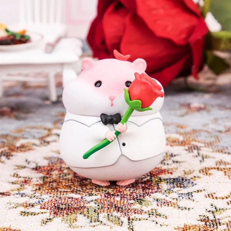 

In Stock Hamster Clark Foodie Series Blind Box Cute Girl Gift Small Figure Desktop Decoration Make The Desktop More Beautiful
