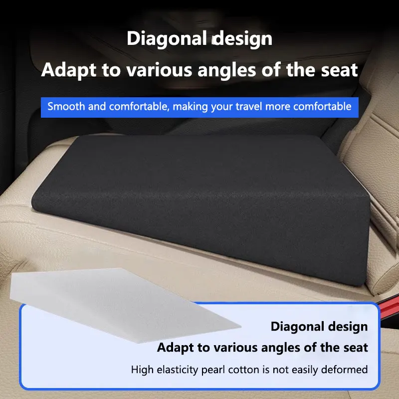 3pcs Car Leveling Pad All-Season Car Seat Cushion - Sponge Filled Flattening The Rear Seats Of The Car With Sleeping Mats Fit view 2