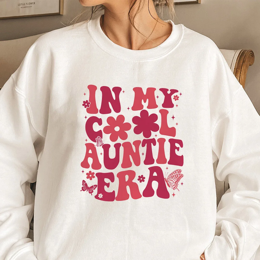 

In My Auntie Era Sweatshirt Auntie Era Hoodie Pregnancy Announcement To Sister Cute Sweatshirts for Aunt Cool Aunt Sweater