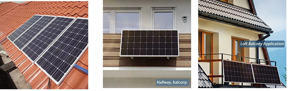 BOGUANG Rigid Solar Panel Glass Solar Cell Power 100W | 120W | 150W Charger for 12V Battery Home Car RV Yachts Golf Carts Etc.