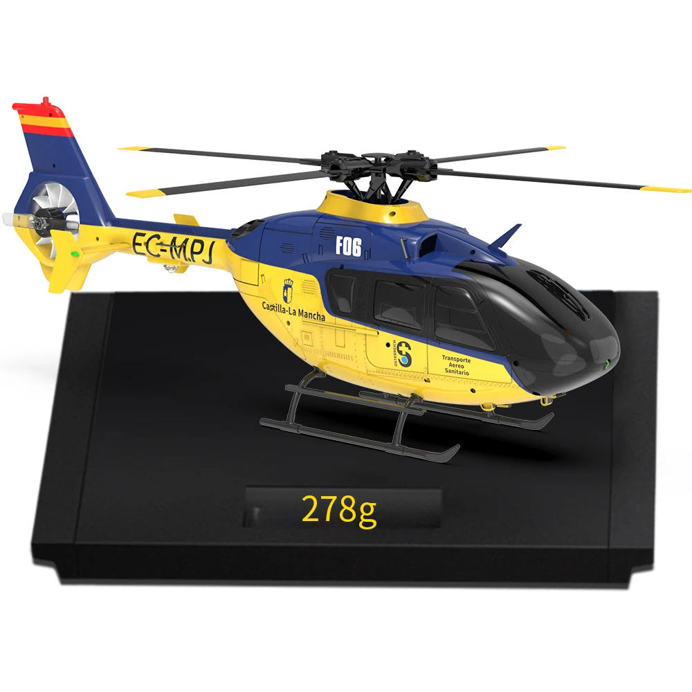 EC135 フライバーレスヘリコプター 6チャンネル(フルセット完成品) YXZNRC F06 EC135 2.4G 6CH RC ヘリコプター RTF ダイレクトドライブ