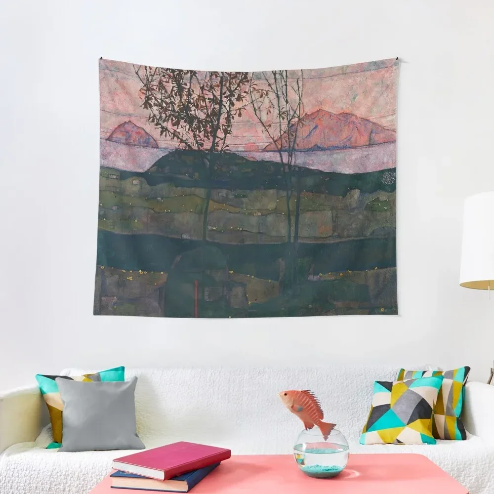 

Egon Schiele Setting Sun Tapestry Bedroom Decor Aesthetic Room Decoration Korean Style Room Aesthetic Decor Tapestry