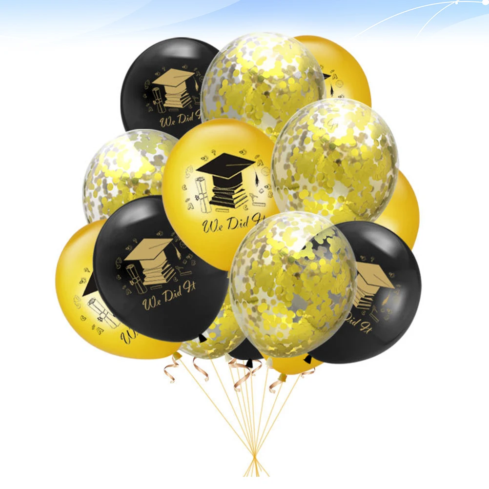 

20Pcs Graduation Balloons Decorative Party Supplies Photo Props Backdrop for Graduation Decorative Balloon