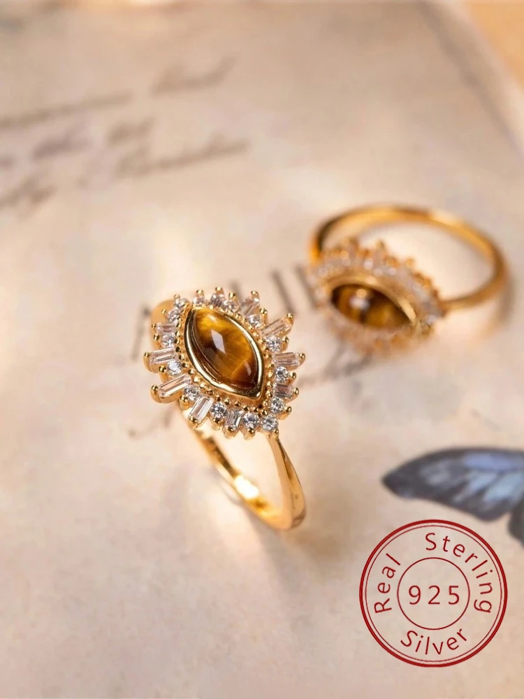 

925 Sterling Silver Personalized Vintage Simplicity Oval Ring For Women Engagement Wedding Luxury High Quality Fine Jewelry