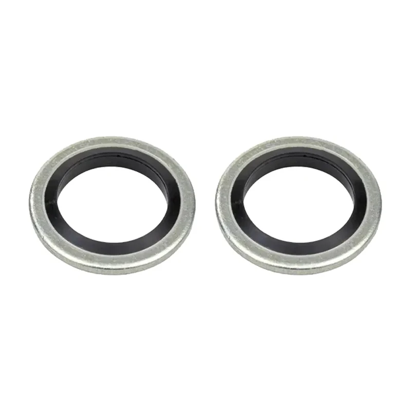 Junta de sellado de tapón de drenaje de aceite de coche, anillos de arandela, 2 piezas, para Renault Clio Duster Espace Fluence Logan Scenic Pulse, 110265505R