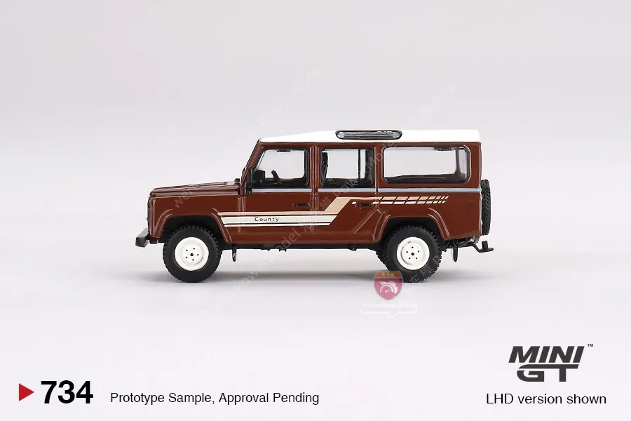 TSM-MODEL MINIGT # 734 1:64 Land Rover Defender 110 1985 County StationWagon Collection gegoten legering model auto decoratie gift