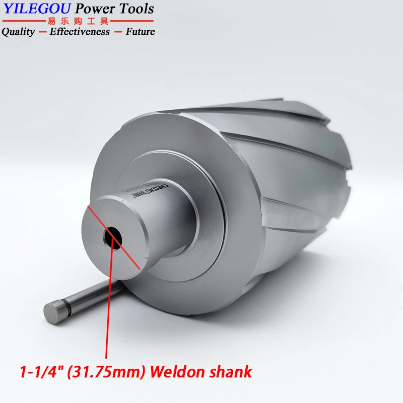 Obcinak pierścieniowy TCT 61-100mm x 100mm. 4 Cal wiertła ze stopu twardego. Frez z węglika spiekanego 100mm z chwytem Weldon 1-1/4 \