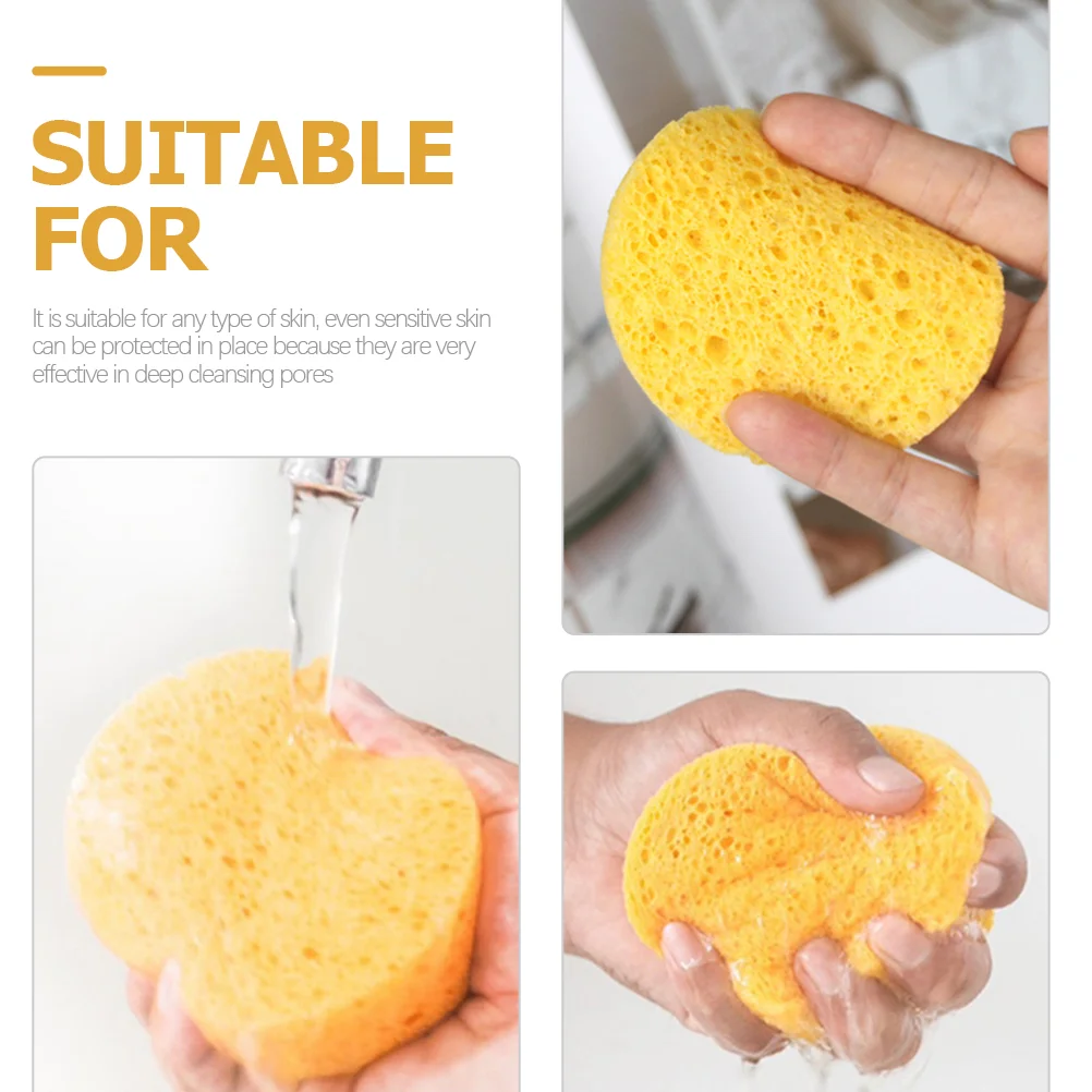 25 Pcs Compression Face Puff Skin Care Sponge Cellulose Facial Sponges for Washing Cleaner Make up Cleansing Cleaning