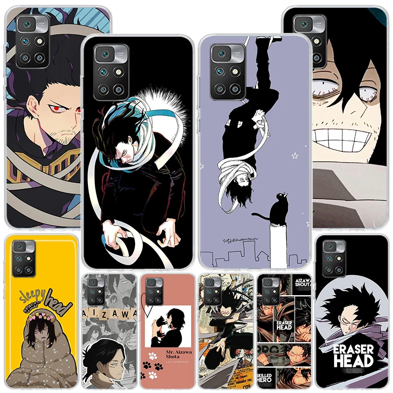 My Hero Aizawa Shouta Phone Case For Xiaomi Redmi 12 12C 10 10C 10A 9 9A 9C 9T 8 8A 7 7A 6 Pro 6A K70 K60 K40 K20 S2 Print Cover