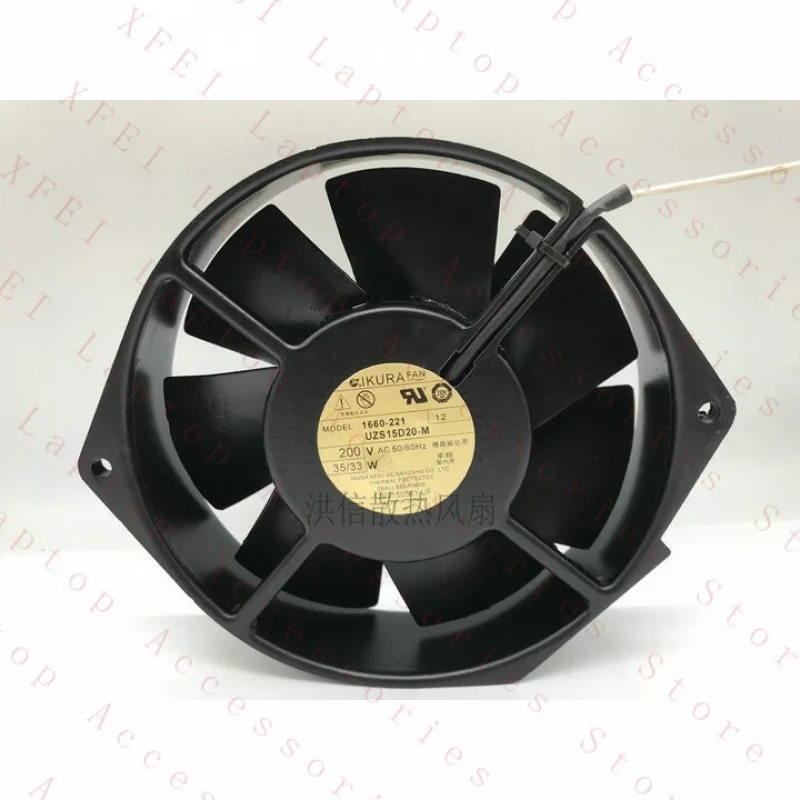 D  FOR IKURA 1660-221 UZS15D20-M 200V 35/33W 172*150*38mm high temperature resistant fa