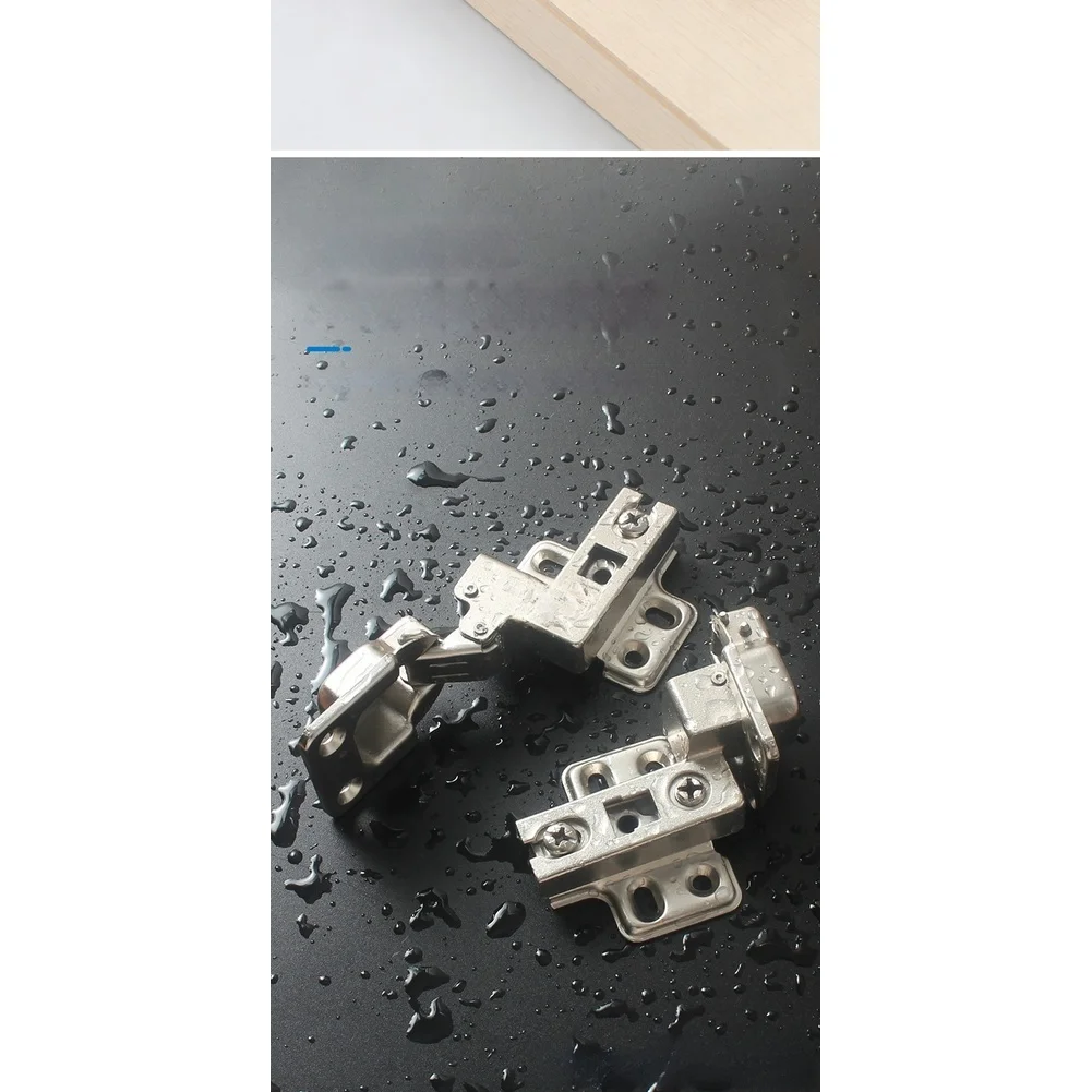 Silver 3D Adjustable Side Mount Hinge Upward Swing 180 Degree For Kitchen Cabinet Door Cold Rolled Steel Hardware Accessories