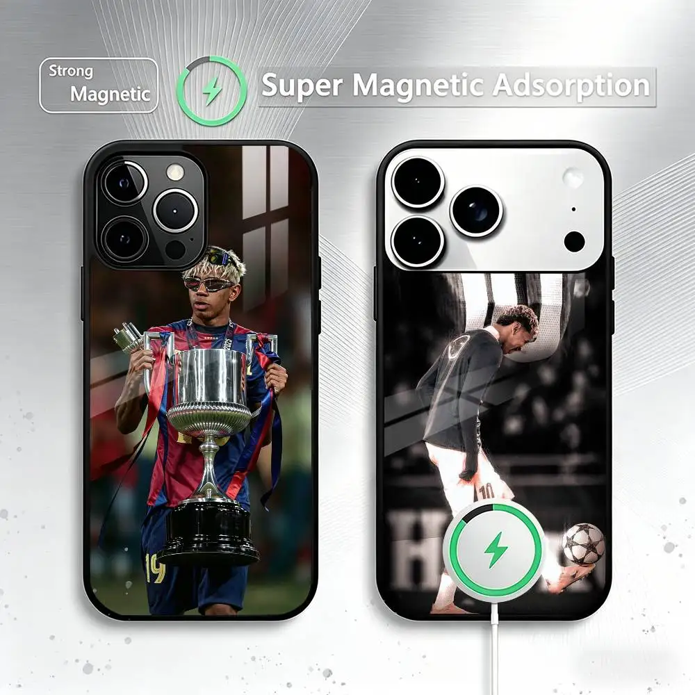 

Sports Lamine Yamal-s Phone Case For iPhone17,16,15,14,13,12,11 Plus,Pro Magnetic For Magsafe Wireless Charging