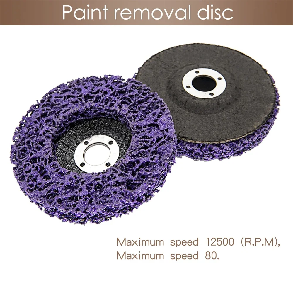 1Pcs 100-125mm Poly Strip Disc Abrasive Wheel Paint Rust Remover Clean Grinding Wheels for Motorcycles Durable Angle Grinder Car