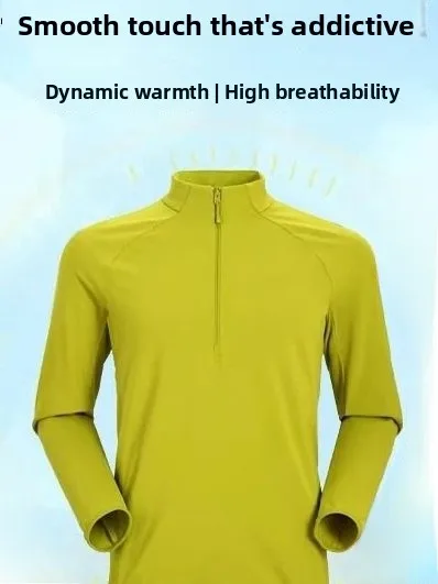 

Warm Fce Jaet Long Sve Casual Sports Outdoor Men's Autumn Winter High End Lo Temperature f Zipper Stand Fit T...