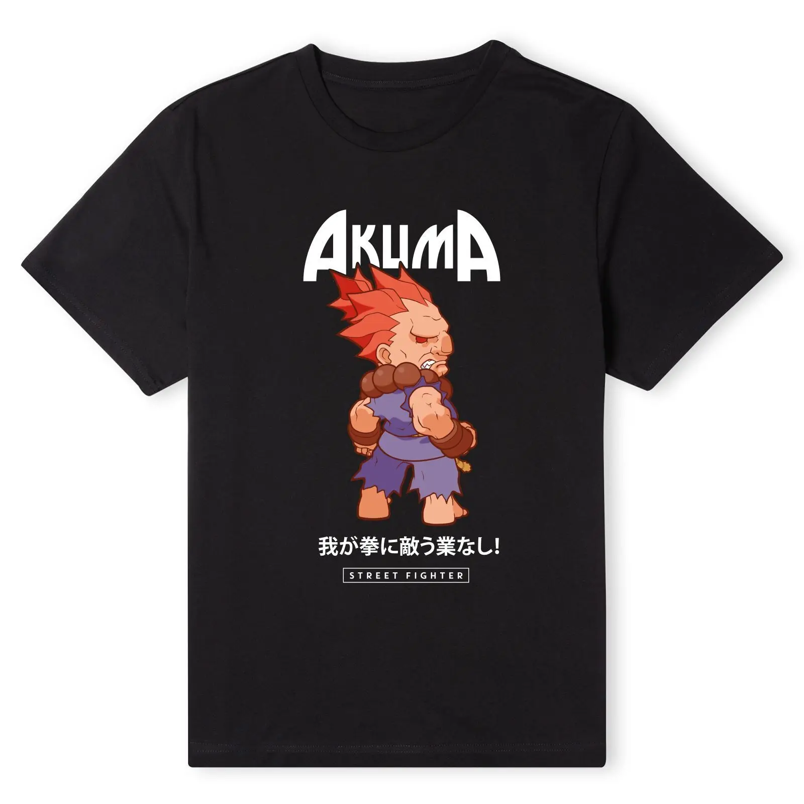 2024 Men Street Akuma Fighter T-shirt Casual T Shirt Graphic Summer Short Sleeves 100% Cotton S-3XL