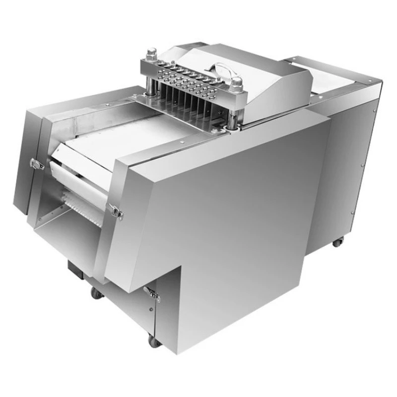 

Automatic Fresh Frozen Beef and Chicken Breast Cutting Machine Commercial Chicken Chunk Cutter