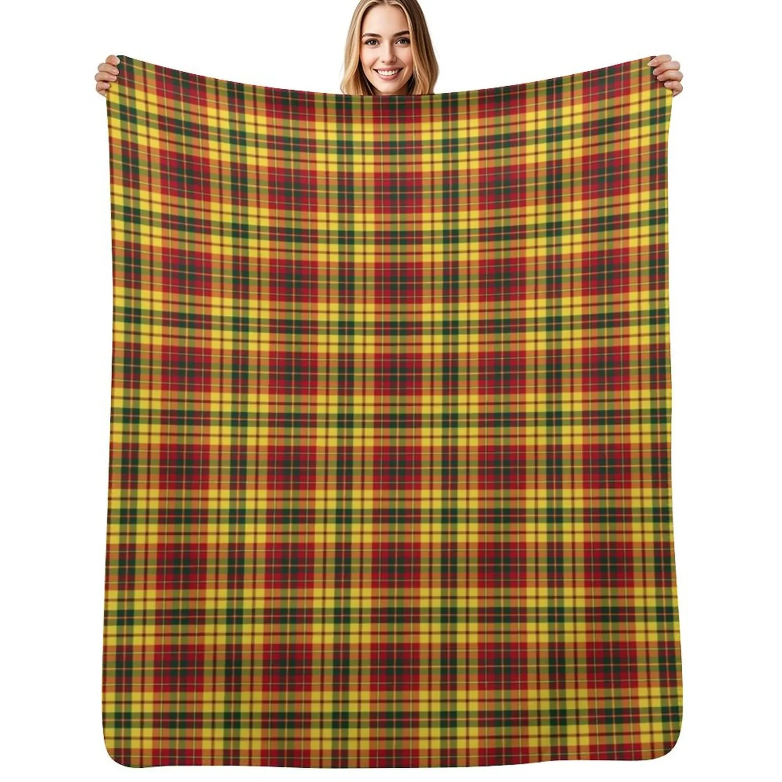Strathearn Scotland District Tartan Colorful Scottish Plaid Throw Blanket Luxury Brand Cute Plaid Warm Summer Beddings Blankets